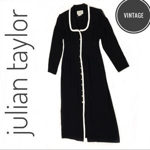 Julian Taylor Vintage 80’s does 40’s Maxi  Dress